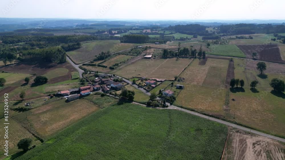 Canvas Prints Structures On A Rural Landscape