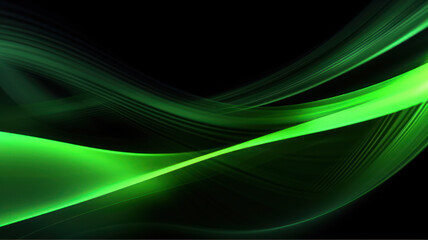 Naklejka premium Modern Abstract Design with Green Blurred Lines