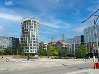 Fototapeta na wymiar City view of Hamburg