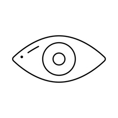 Eye icon vector. optic illustration sign. open symbol. see logo.