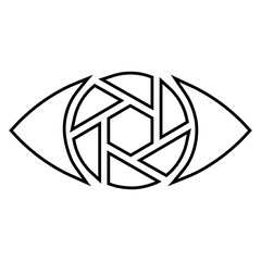 Eye icon vector. optic illustration sign. open symbol. see logo.