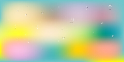 Abstract multicolored vector background illustration surface with drops. Can be used as a template for a header, advertisement and as a design
