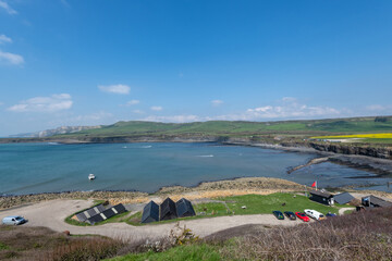 Kimmeridger Bay on the Jurassic coast in Dorset