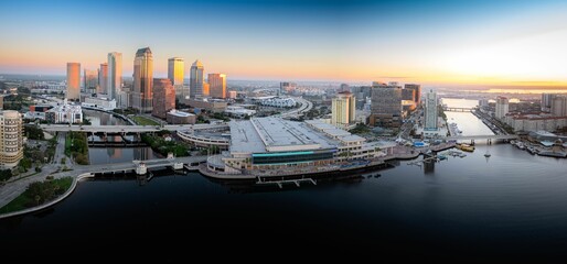 Downtown Tampa During Sunrise