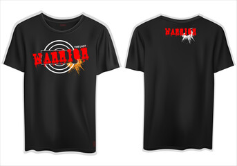 Vector illustration design with a shirt mockup on a white background