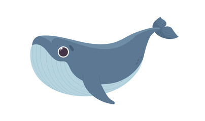 Underwater animal whale concept