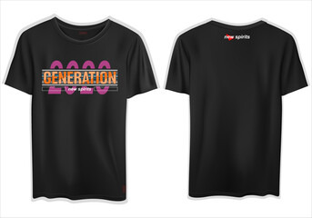 Mockup t-shirt stylish design for print