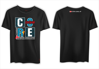 Vector illustration of t-shirt stylish design for print