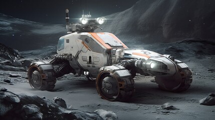 月面探索機,Generative AI AI画像