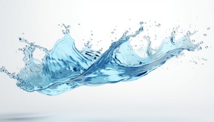 Obraz premium Water Splash, Generative Ai