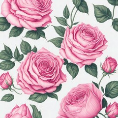 seamless pattern with roses