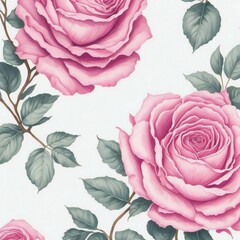 seamless pattern with roses