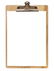 a clipboard with blank transparent paper isolated on transparent background Generative AI