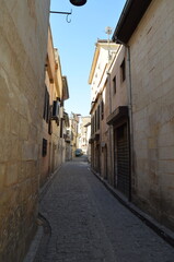 Fototapeta na wymiar A side street with historical buildings.