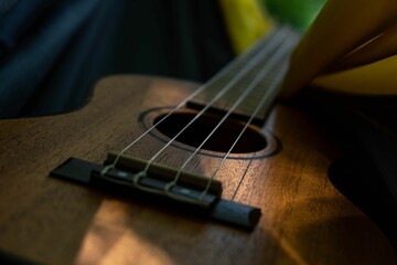 Fototapeta premium Closeup of guitar details