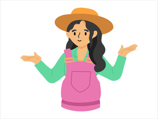 People Farmer Character wearing uniform
