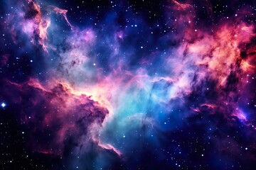 Naklejka premium Galaxy used as background | Generative AI 