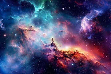 Obraz na płótnie Canvas Galaxy used as background | Generative AI 