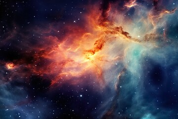 Fototapeta premium Galaxy used as background | Generative AI 