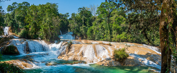 Agua Azul Waterfalls in Chiapas