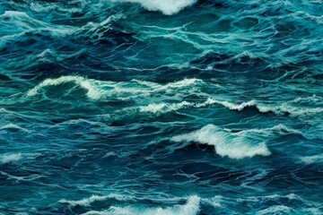 Fototapeta premium Seamless photo pattern of the texture of the surface of sea waves