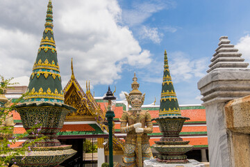 Grande Palácio Real Phra Borom Maha Ratcha Wang Templos em Bangkok