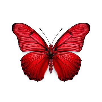 beautiful butterfly isolated on white | Generative AI 