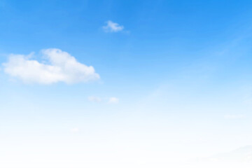 Sky gradient background. Bright morning and enjoy the fresh sky in Patong, Phuket, Thailand.