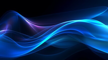 A beautiful modern blue background with lines, curves. Create with generative ai.