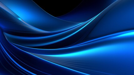 Obraz premium A beautiful modern blue background with lines, curves. Create with generative ai.