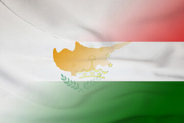 Cyprus and Tajikistan government flag international negotiation TJK CYP