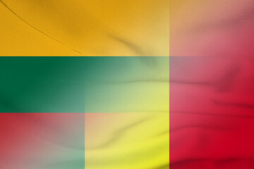 Lithuania and Mali state flag international contract MLI LTU