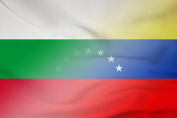 Bulgaria and Venezuela official flag transborder contract VEN BGR