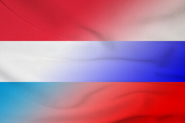 Luxembourg and Russia political flag transborder relations RUS LUX
