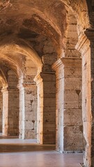 Fototapeta premium Vertical shot of an ancient building on a sunny day in Italy