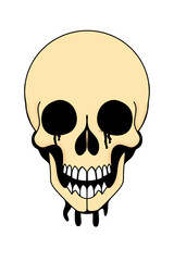 illustration of a skull