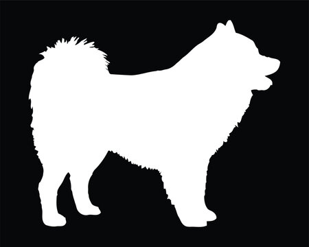 Elo Dog Vector Silhouette