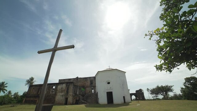 Garcia D'&Aacute;vila Castle Church in Praia do Forte Bahia