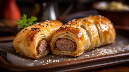 Delectable Delight: Pork and Apple Sausage Roll