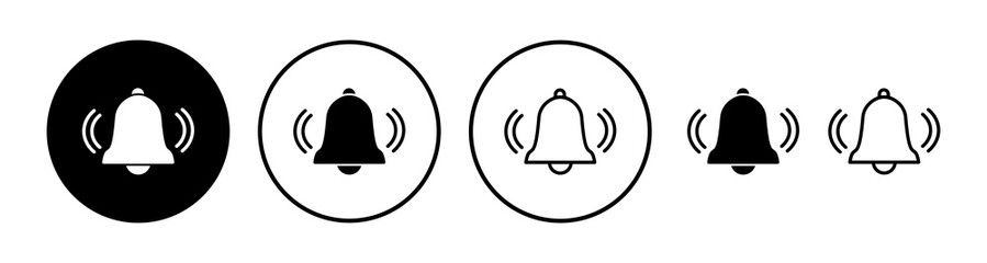 Bell Icon vector in trendy flat style isolated. Notification symbol web site design