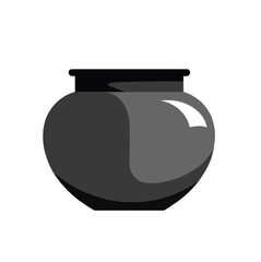 Flowerpots. Clay pottery, ceramics, saucers, bulb, bonsai pans, azalea, garden planters, strawberry jar, vector isolated on white