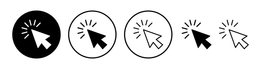 Click icon vector. cursor icon vector. pointer sign