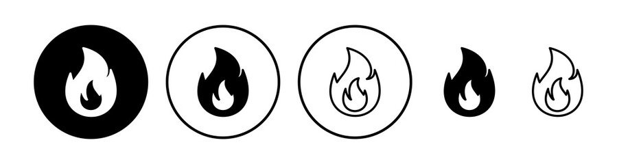 Fire icon vector. fire flame icon