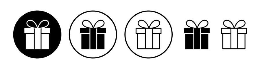 Gift icon vector. gift box icon. birthday gift
