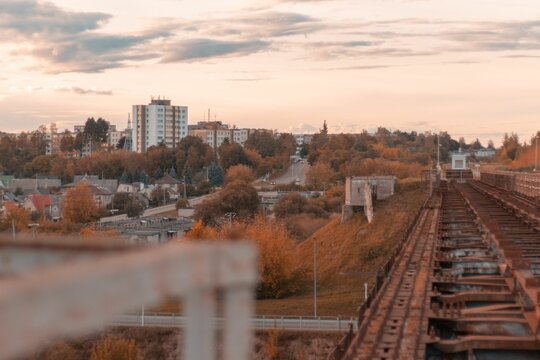 View of Jonava a city, the ninth-largest city in Lithuania during the evening