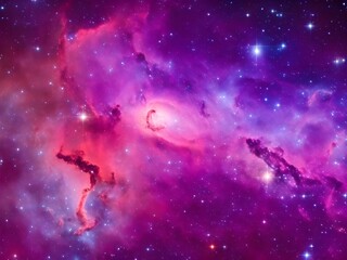 Colorful space galaxy cloud nebula. Stary night cosmos. Universe science astronomy. Supernova background wallpaper, generative ai