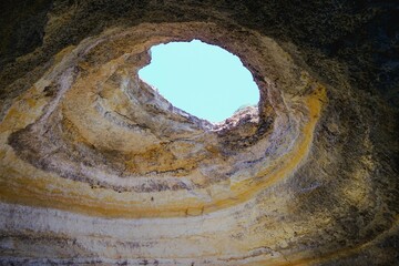 Scenic Algar de Benagil cave in Portugal