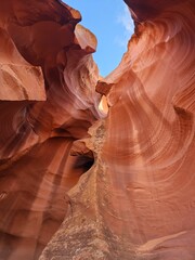 Beautiful shot of inside a canyon cave, perfect for wallpapers