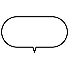 Naklejka premium 큰 말풍선