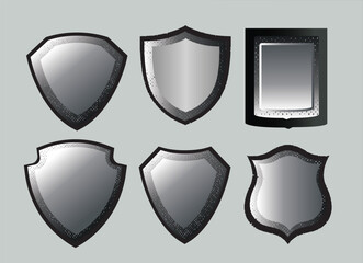 Shields, Emblem, Badge vector